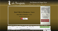 Desktop Screenshot of hotelprincipessalucca.it